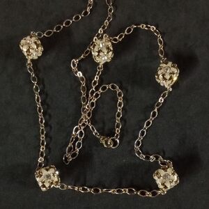 Enamel And Rhinestone Box Necklace #A334